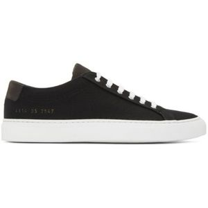 WOMAN by COMMON PROJECTS Black Canvas Sneaker, 37